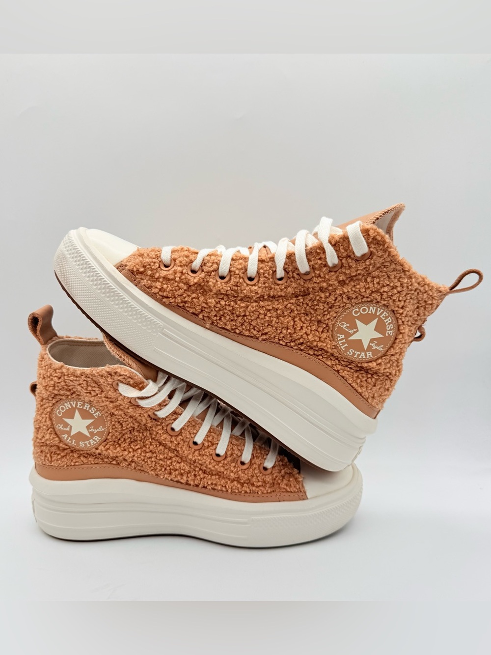 Converse Chuck Taylor All Star Move Platform High Sherpa Tan Women’s 8.5 A04259C - Picture 6 of 10